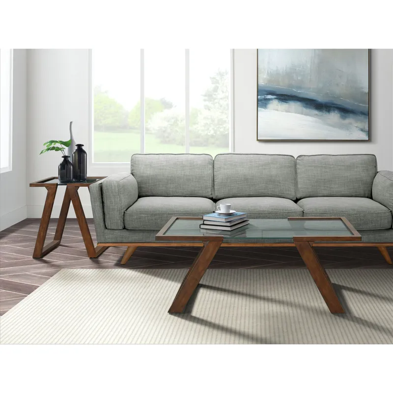 Kieran Rectangular End Table in Dark Espresso