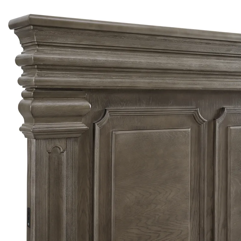 Kings Court Queen Storage Bed in Grey