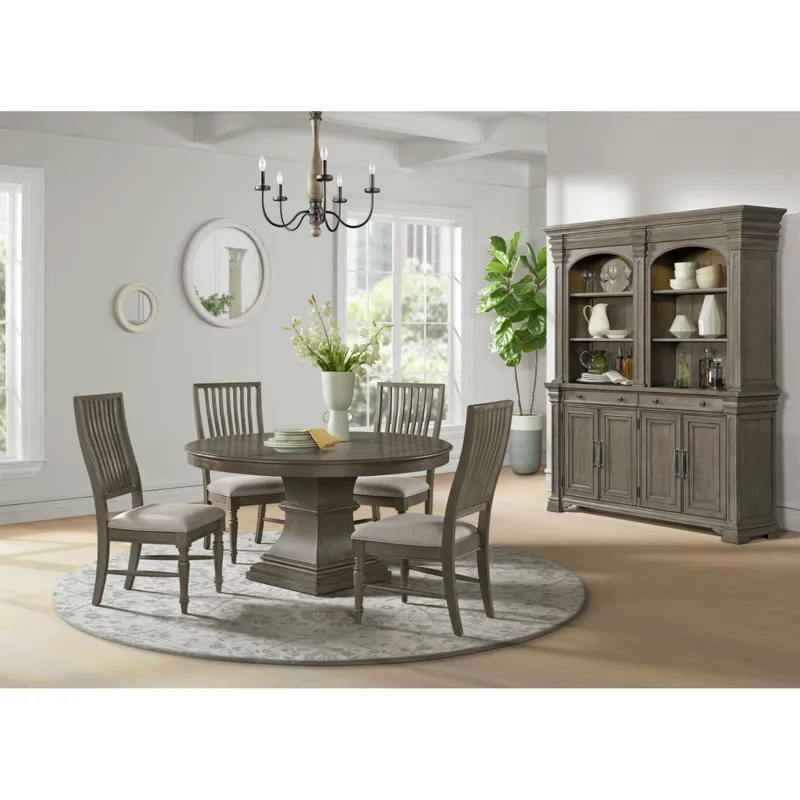 King Court Kings Court China Cabinet in Grey