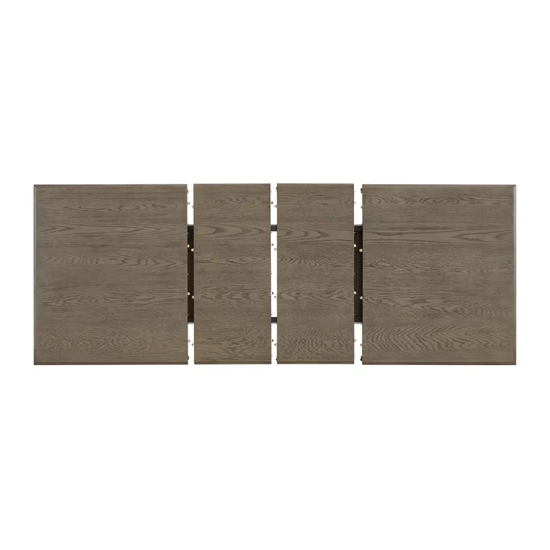 King Court Kings Court Rectangular Dining Table with 18\" Leaf in Grey