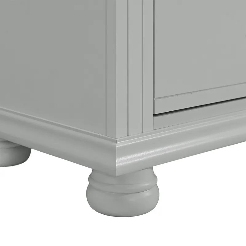 Kona 5-Drawer Chest in Grey