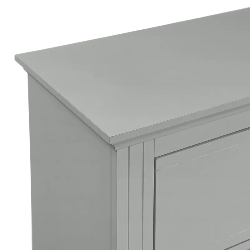 Kona 5-Drawer Chest in Grey