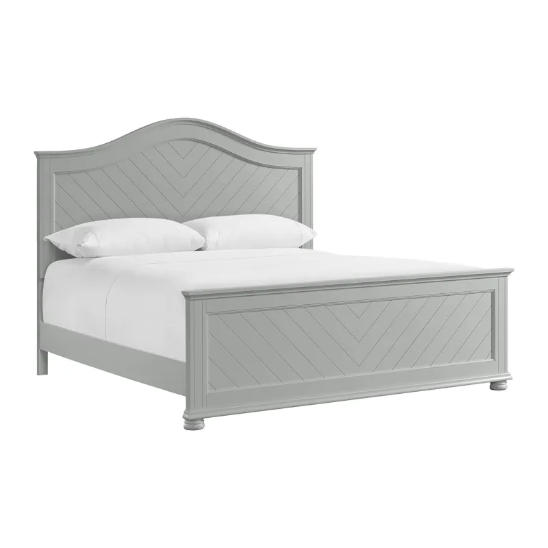 Kona King Panel Bed in Grey