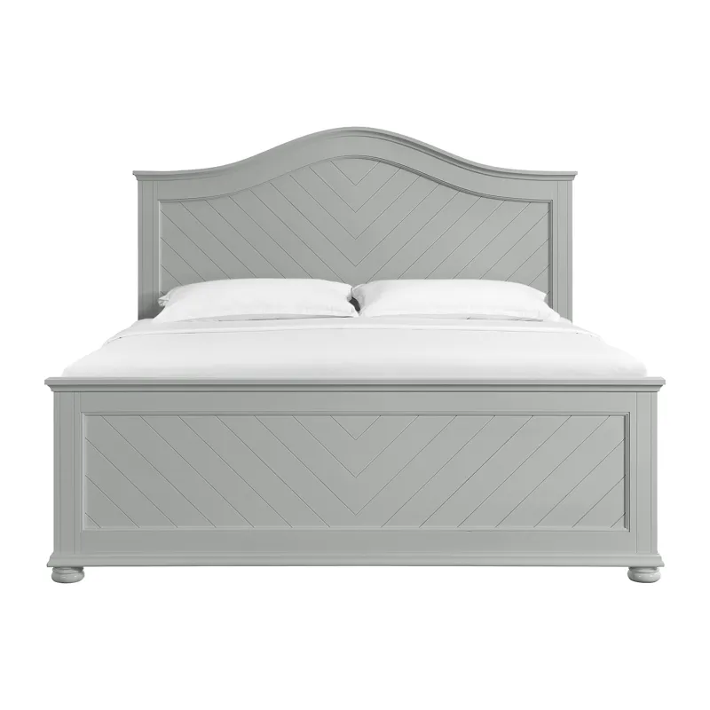 Kona King Panel Bed in Grey