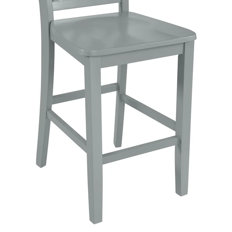 Kona Lattice Back Counter Side Chair in Grey (2 Per Carton)