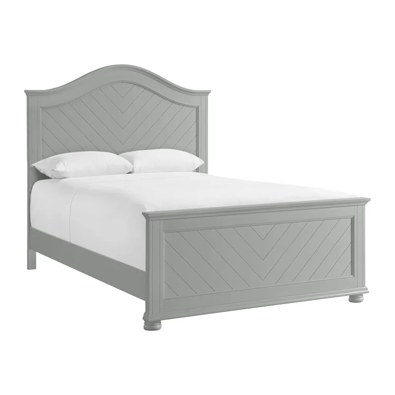 Kona Queen Panel Bed in Grey