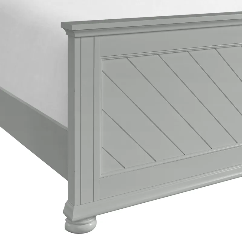 Kona Full Panel Bed in Grey