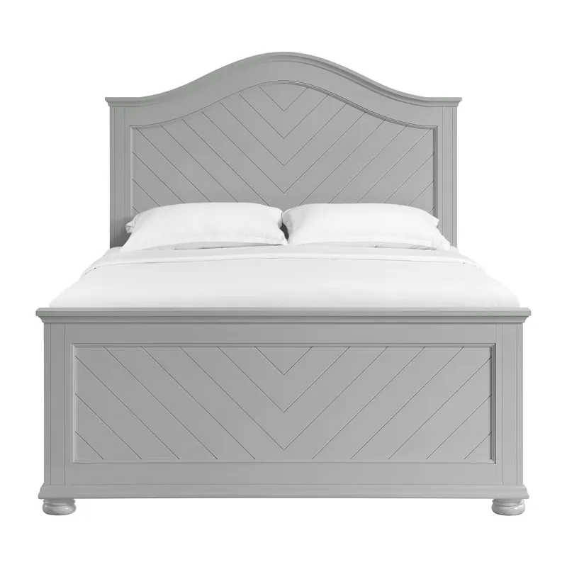 Kona Queen Panel Bed in Grey