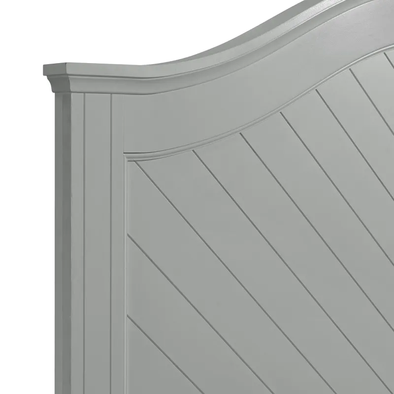 Kona Full Panel Bed in Grey