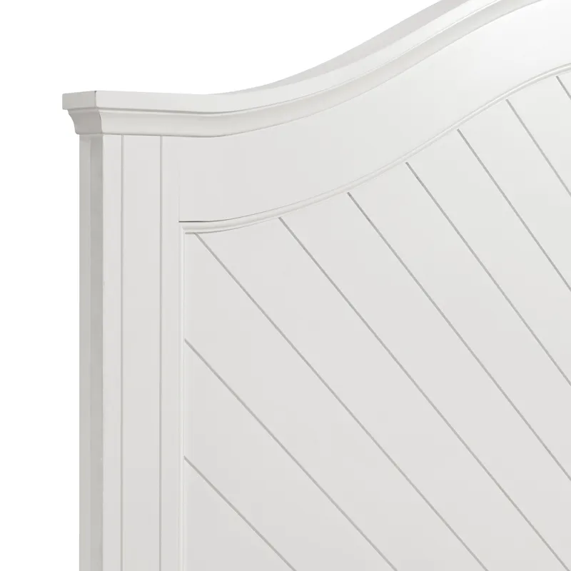 Kona Full Panel Bed in White