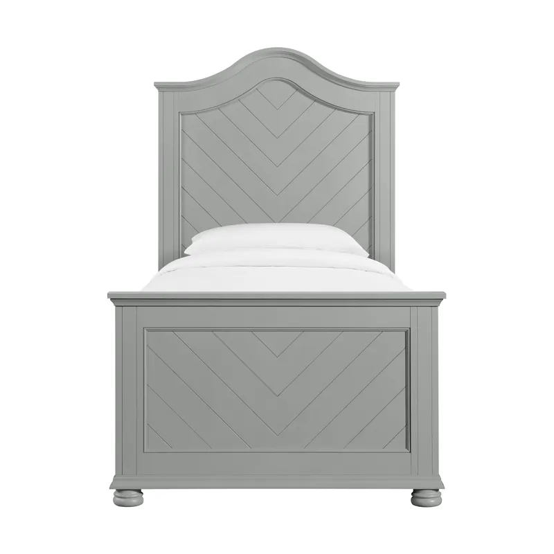 Kona Twin Panel Bed in Grey
