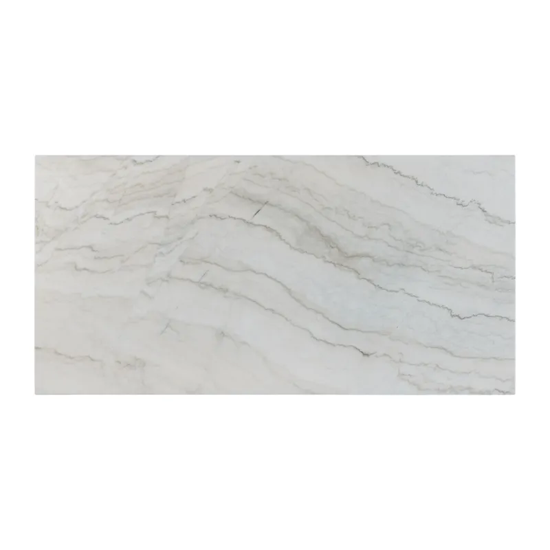 Lakeview Rectangular Standard Height Dining Table in White Marble