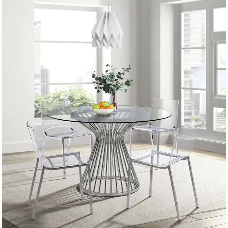 Lavinia Chrome Dining Table
