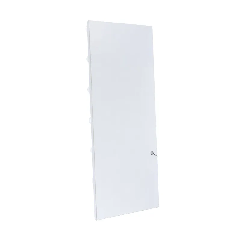 Lindy Floor Mirror with Lights in White