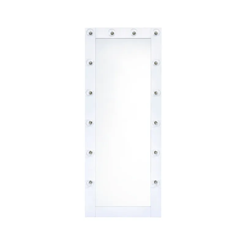 Lindy Floor Mirror with Lights in White
