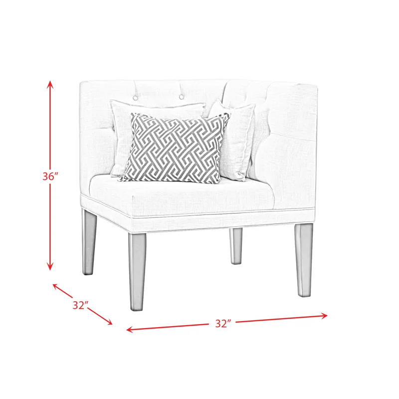 Maddox Dining Sofa Corner w/Three Pillows