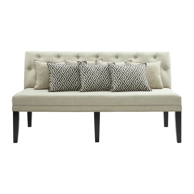 Maddox Dining Sofa w/Seven Pillows