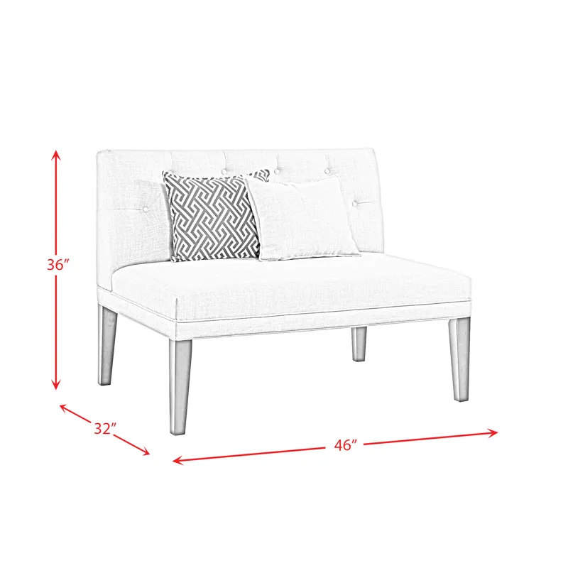 Maddox Dining Loveseat w/Five Pillows