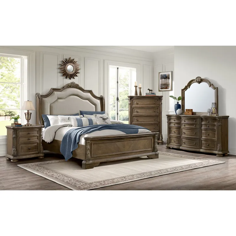 Madison Park 5-Drawer Chest in Walnut