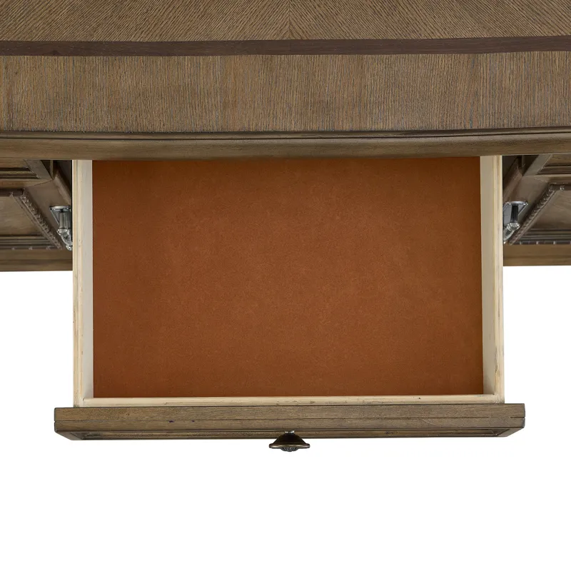 Madison Park Server and Hutch with LED in Walnut