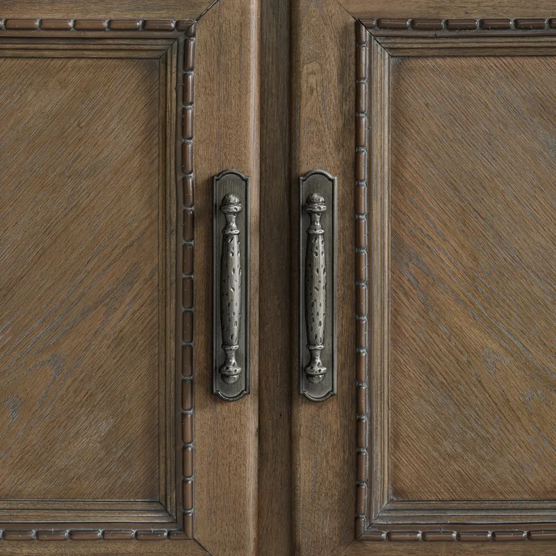 Madison Park Server and Hutch with LED in Walnut