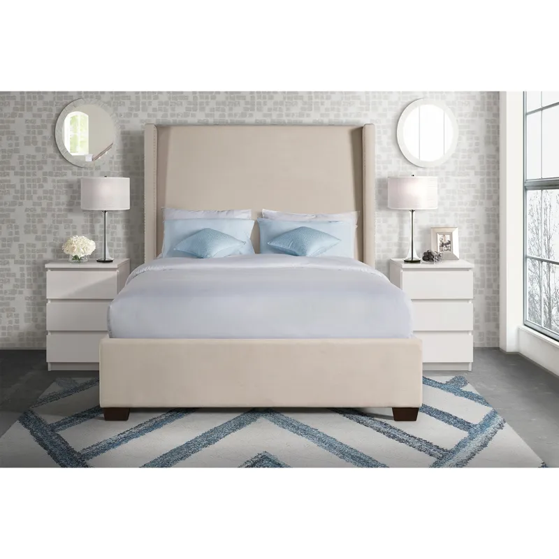 Harper Magnolia Queen Bed Boulder Sand