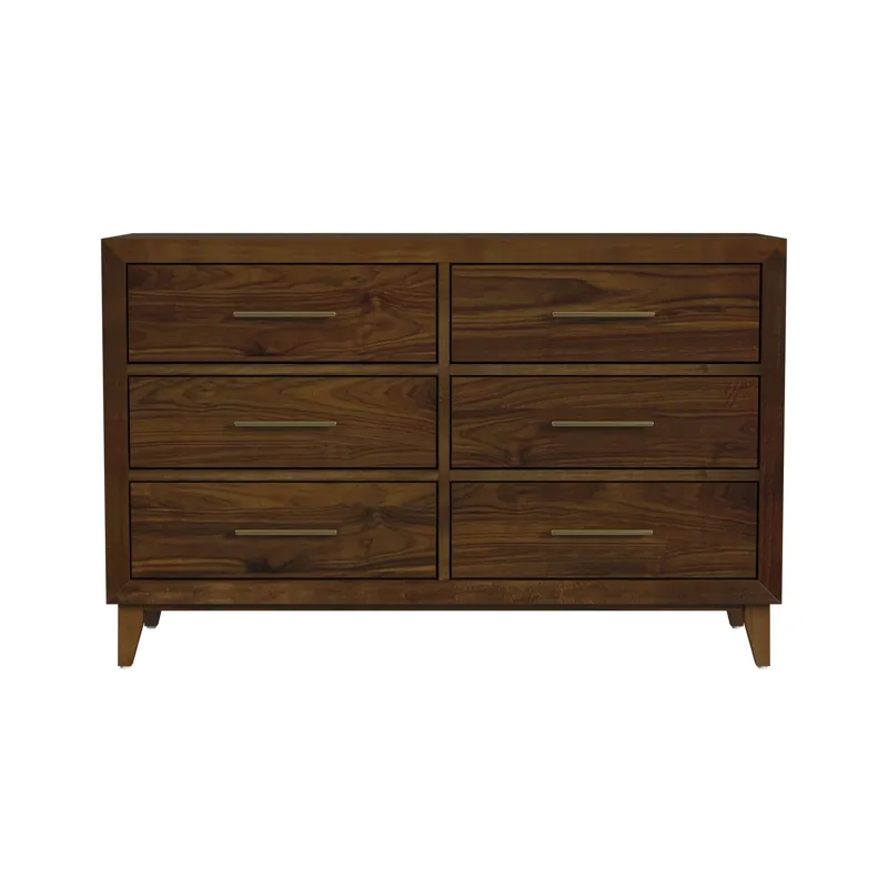 Malia 6-Drawer Dresser in Walnut