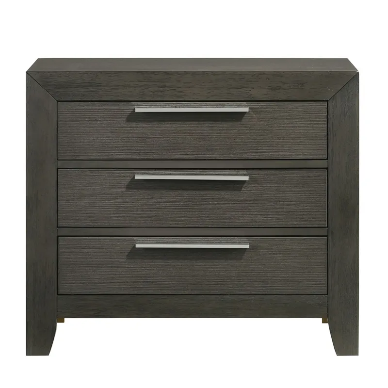 Malika Nightstand w/USB Grey