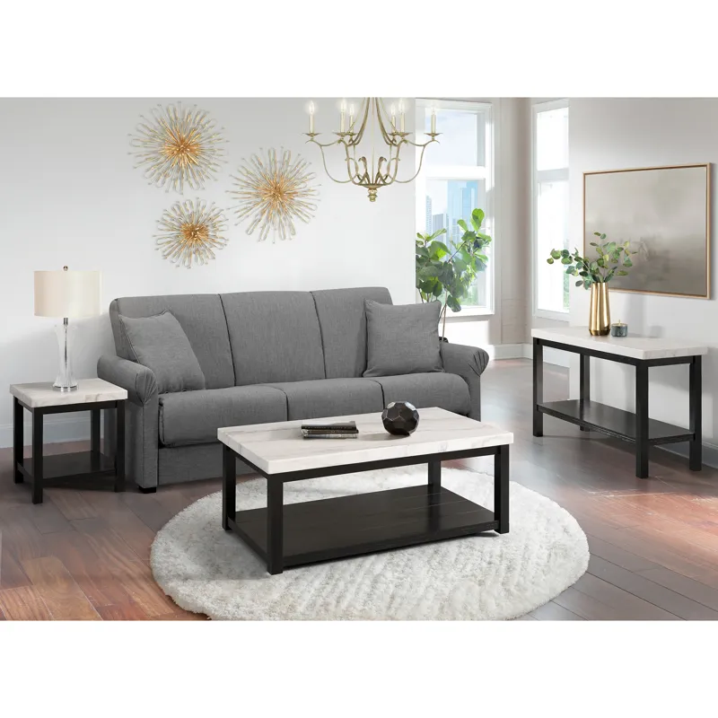 Marcello w/ White Top - Sofa Table