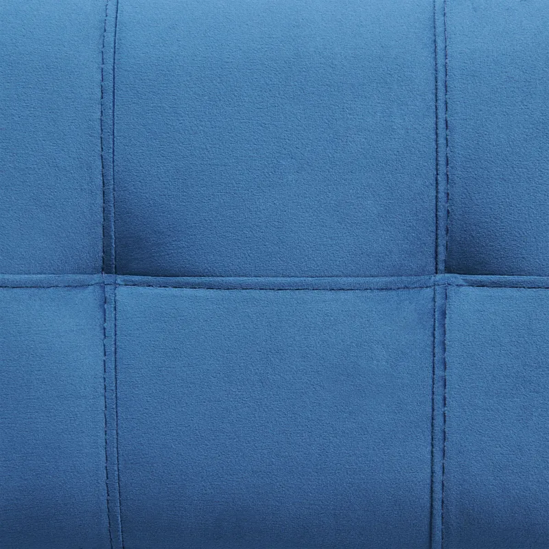 Marco Bar Table Set Single Pack in White Top (Table + 3 Stool in Blue Velvet)