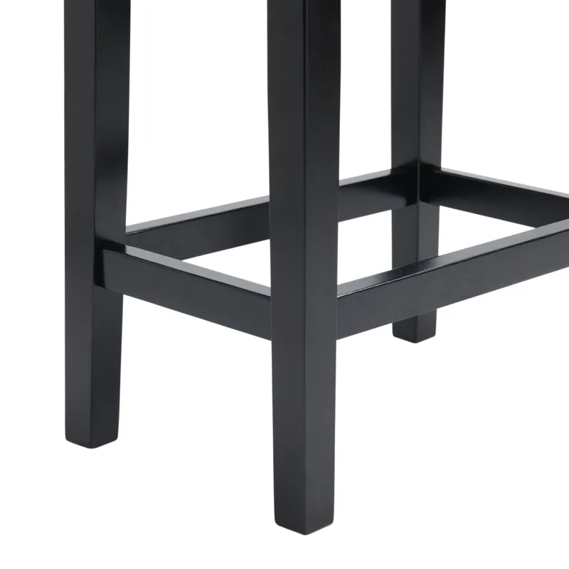 Marco Bar Table Set Single Pack in White Top (Table + 3 Stool in Blue Velvet)