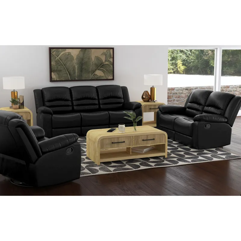 Marisol Motion Loveseat in Aviarah Black