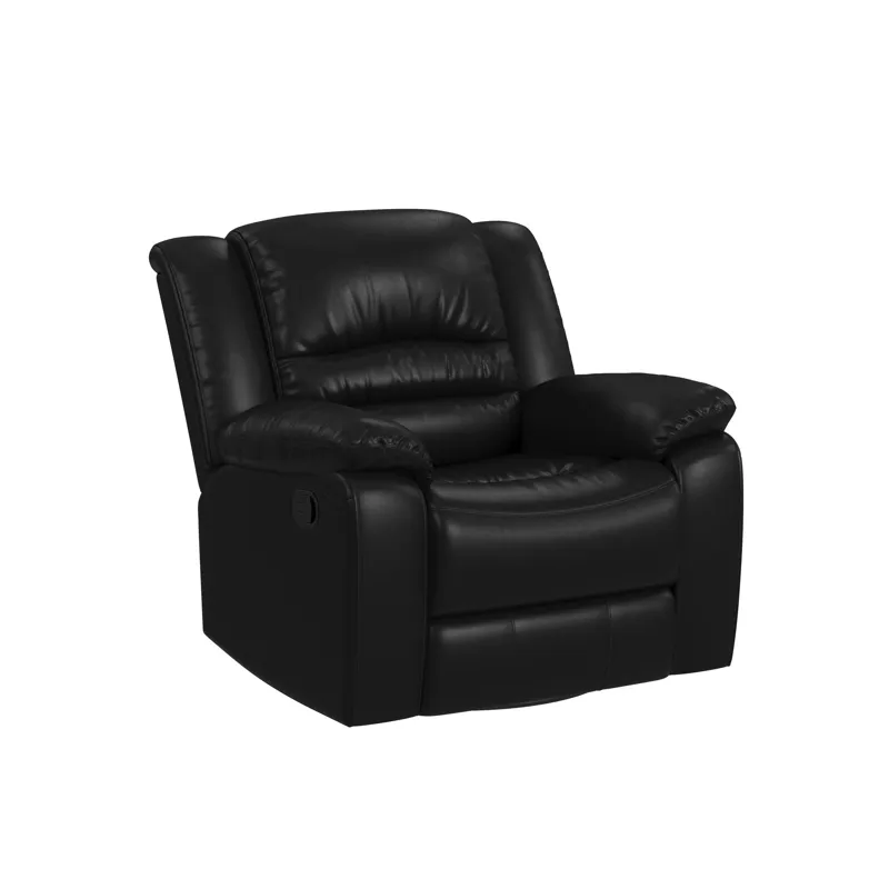 Marisol Motion Recliner with Glider Swivel in Aviarah Black