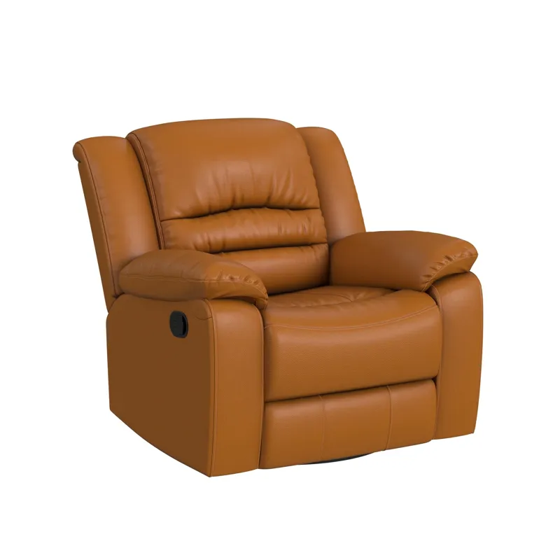 Marisol Motion Recliner with Glider Swivel in Aviarah Tangerine