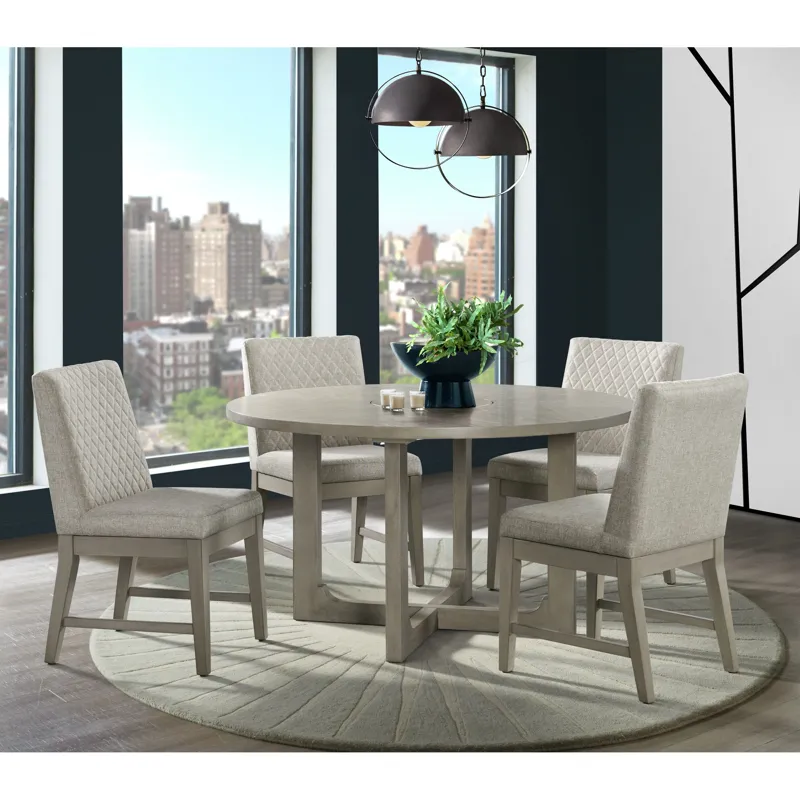 Marly Side Chair W/ Diamond Back in Grey (2 Per Carton)