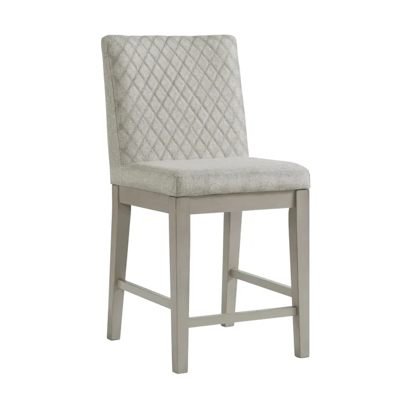 Marly Counter Side Chair W/ Diamond Back in Grey (2 Per Carton)