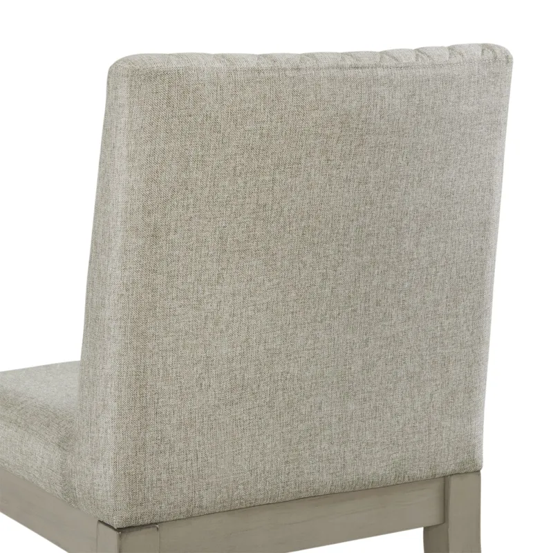 Marly Counter Side Chair W/ Diamond Back in Grey (2 Per Carton)