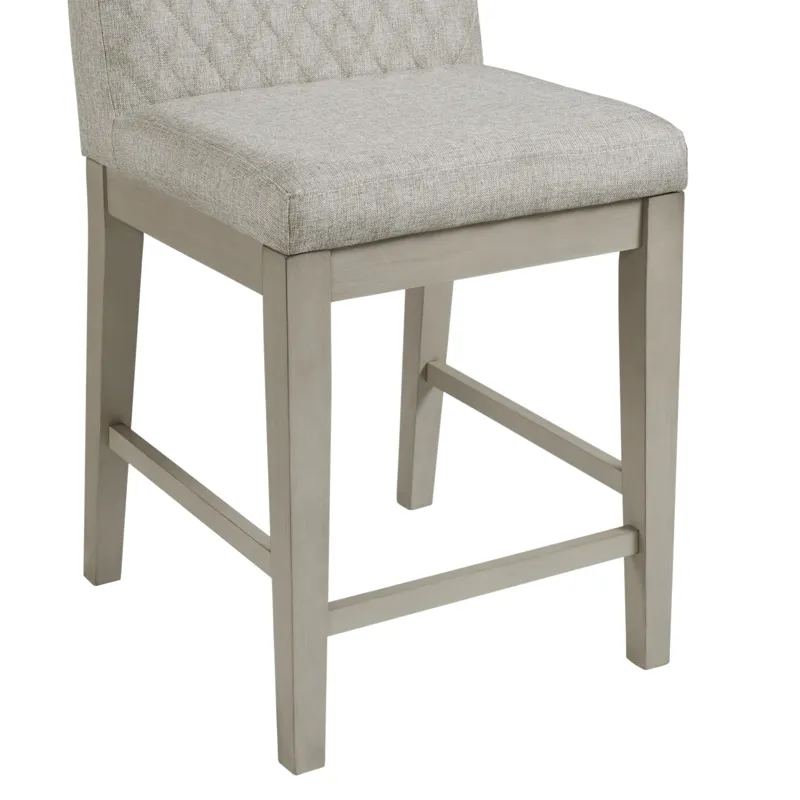 Marly Counter Side Chair W/ Diamond Back in Grey (2 Per Carton)