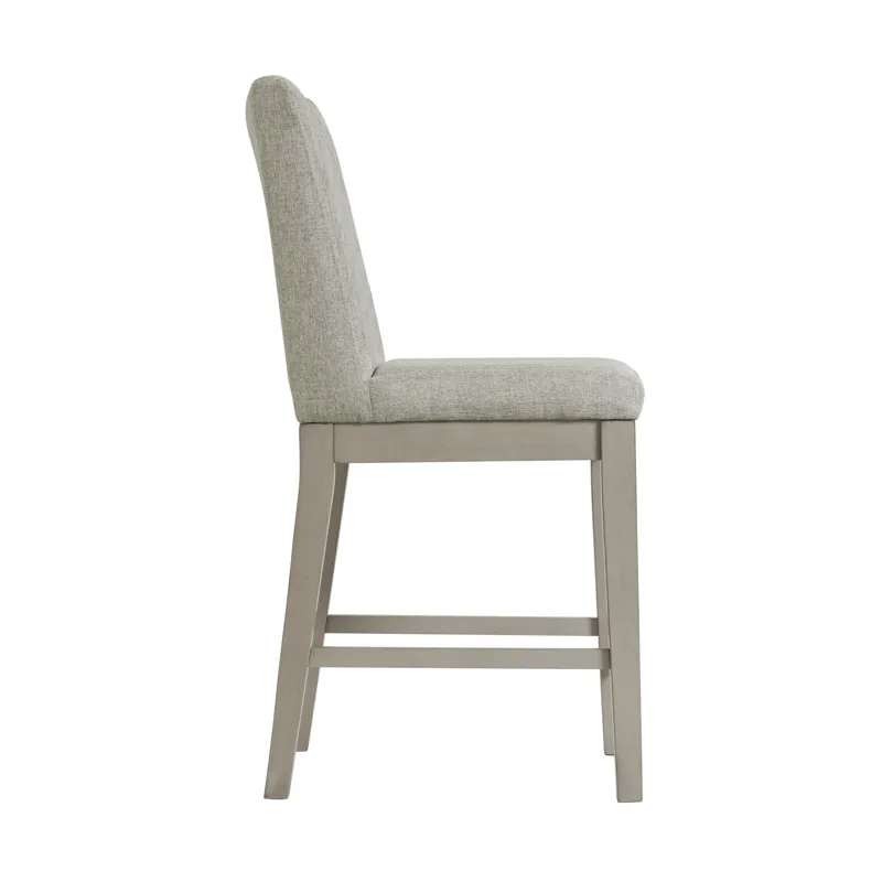 Marly Counter Side Chair W/ Diamond Back in Grey (2 Per Carton)