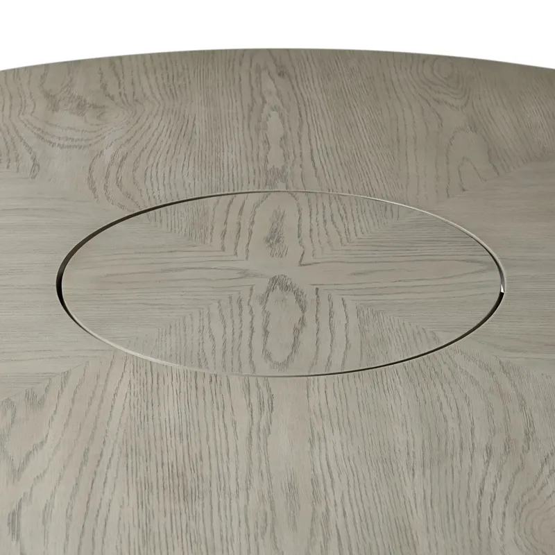 Marly Round Counter Table W/ Lazy Susan in Grey