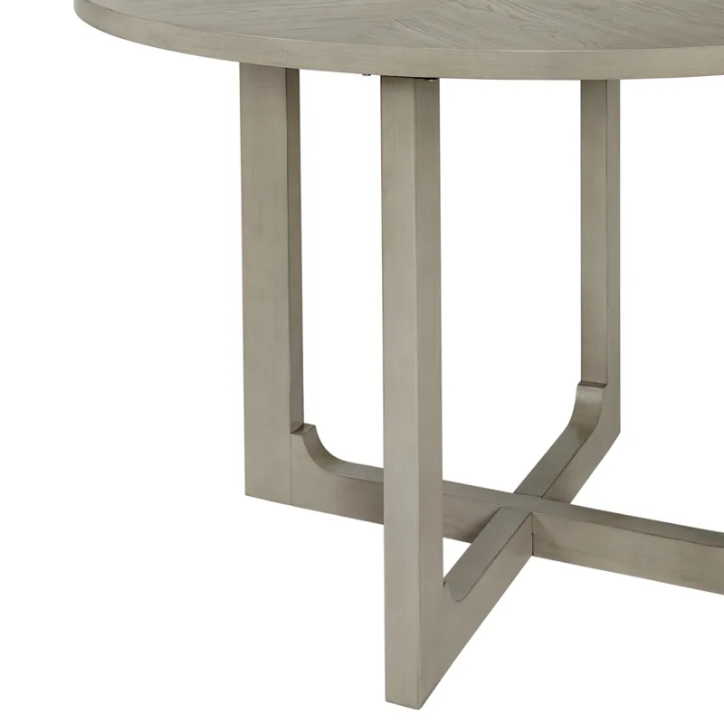 Marly Round Counter Table W/ Lazy Susan in Grey