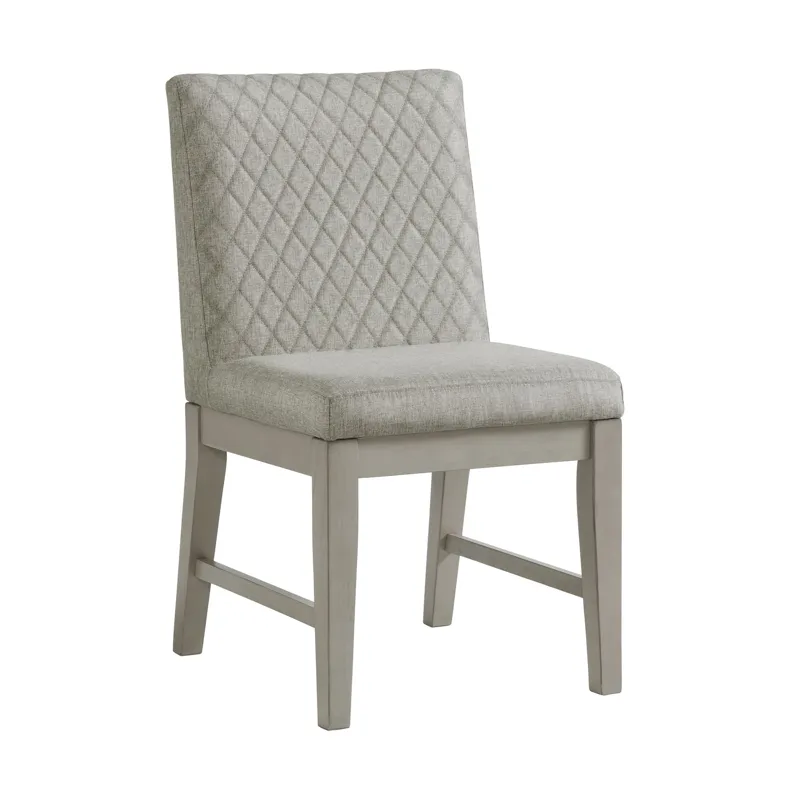 Marly Side Chair W/ Diamond Back in Grey (2 Per Carton)