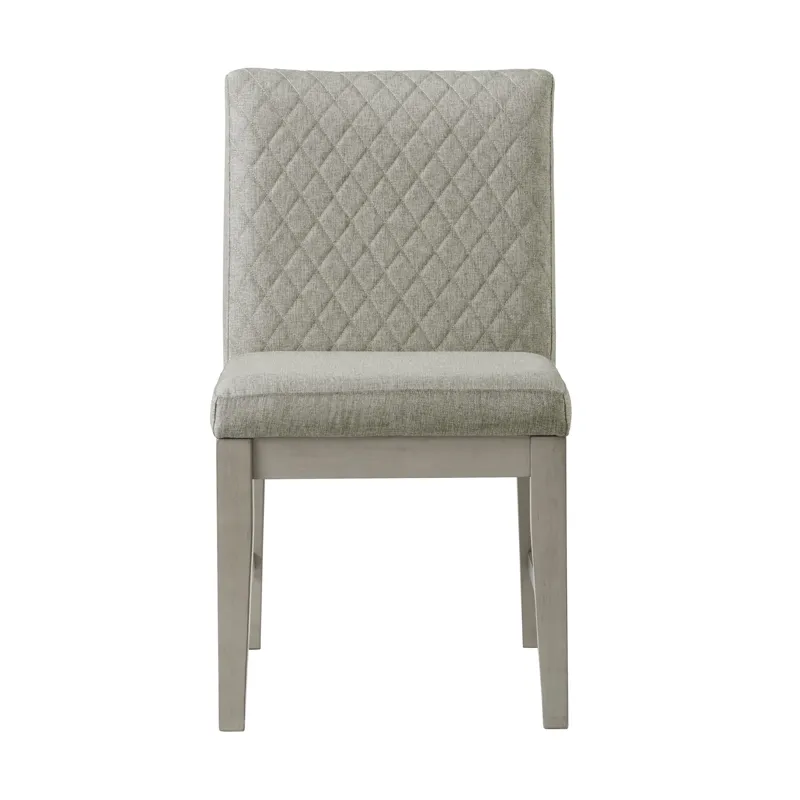 Marly Side Chair W/ Diamond Back in Grey (2 Per Carton)