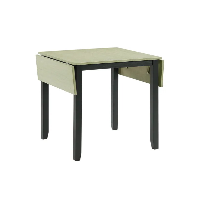 Martin 3 pc Drop Leaf Dining Set (Black Base)