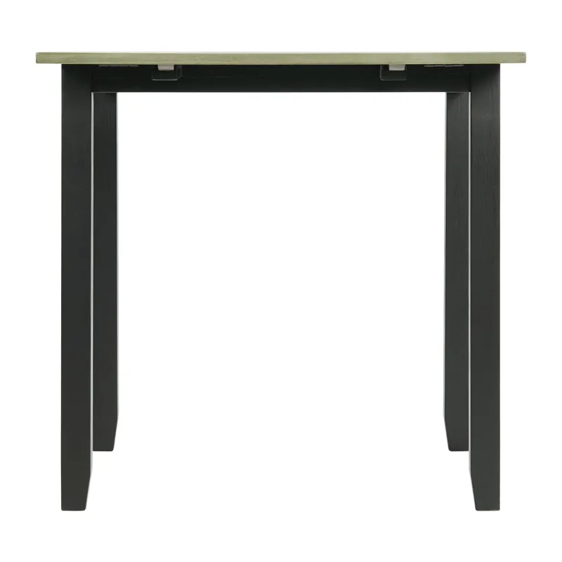 Martin 3 pc Drop Leaf Dining Set (Black Base)