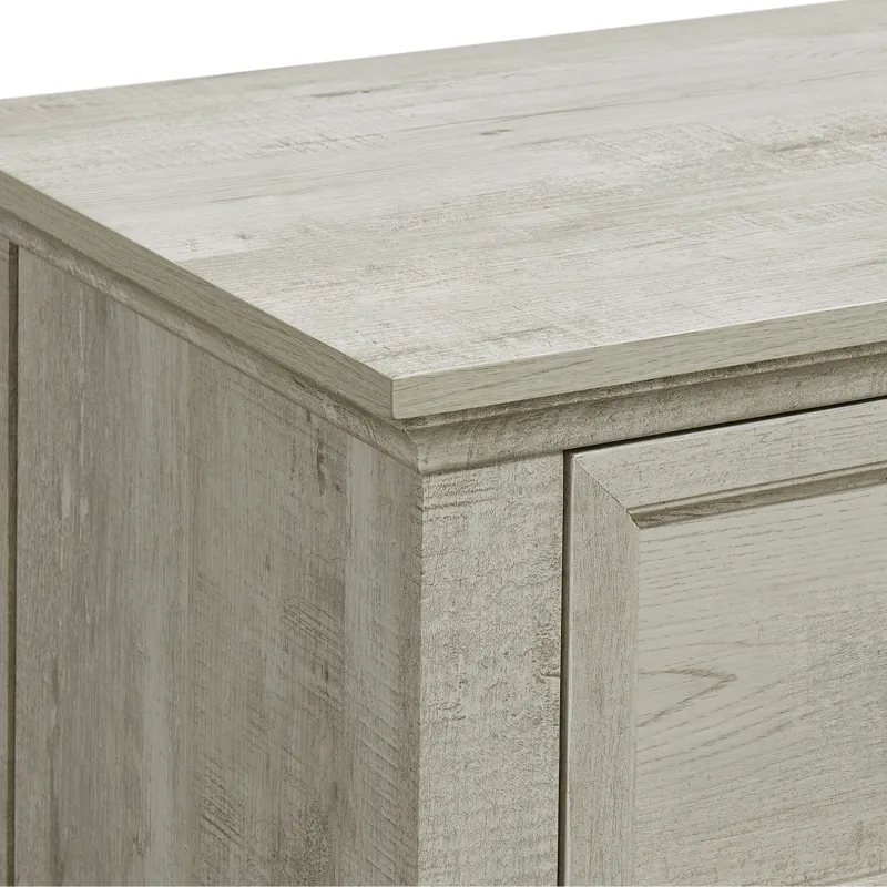 Matias Bedroom Set with Twin Headboard, Dresser, Mirror & Nightstand in White