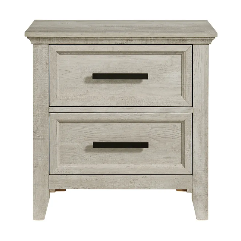 Matias Bedroom Set with Twin Headboard, Dresser, Mirror & Nightstand in White