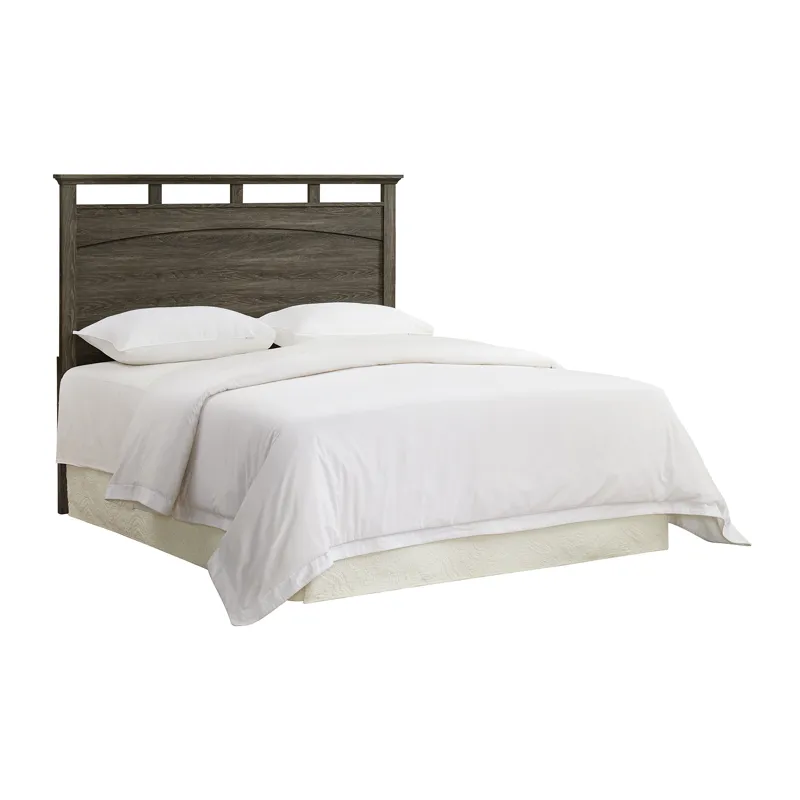 Matias Bedroom Set with Queen/Full Headboard, Dresser, Mirror & Nightstand in Mocha Grey