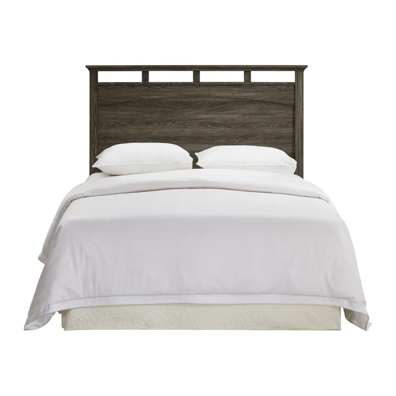 Matias Bedroom Set with Queen/Full Headboard, Dresser, Mirror & Nightstand in Mocha Grey