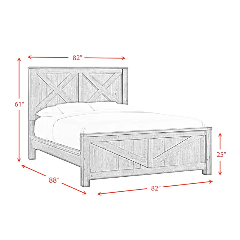 Maverick King Bed Grey